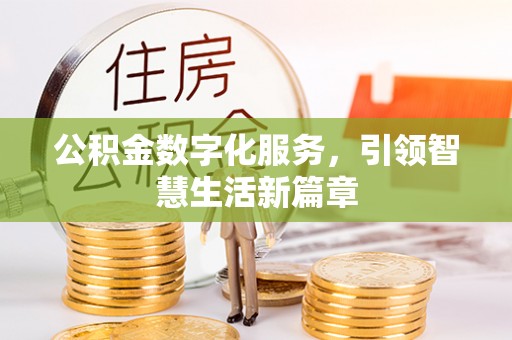 和田公积金数字化服务，引领智慧生活新篇章