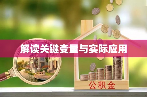 和田解读关键变量与实际应用