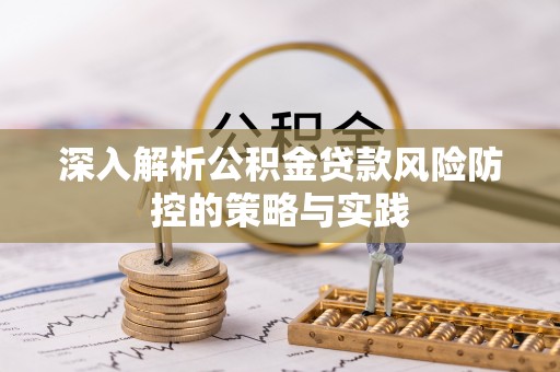 和田深入解析公积金贷款风险防控的策略与实践