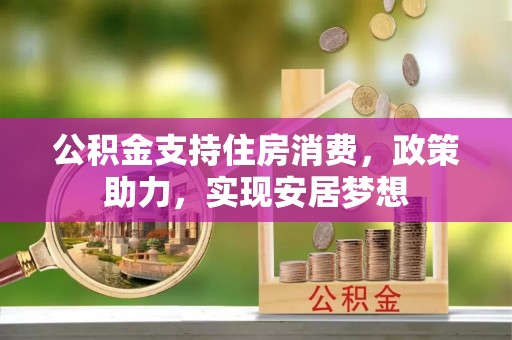 和田公积金支持住房消费，政策助力，实现安居梦想