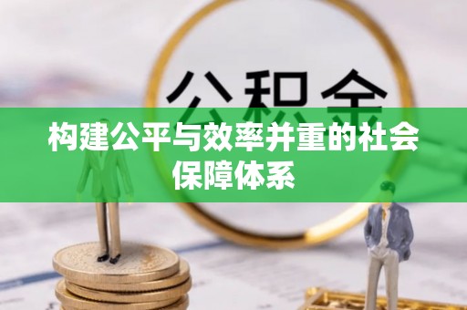 和田构建公平与效率并重的社会保障体系