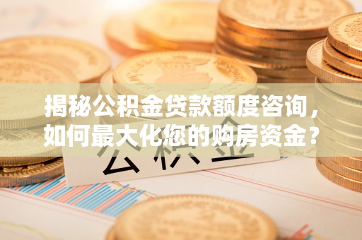和田揭秘公积金贷款额度咨询，如何最大化您的购房资金？