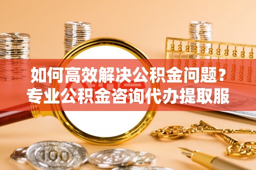 和田如何高效解决公积金问题？专业公积金咨询代办提取服务来帮你