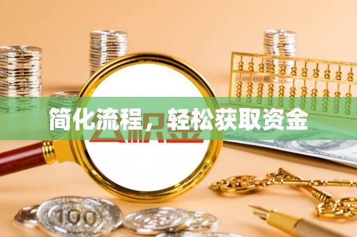 和田简化流程，轻松获取资金