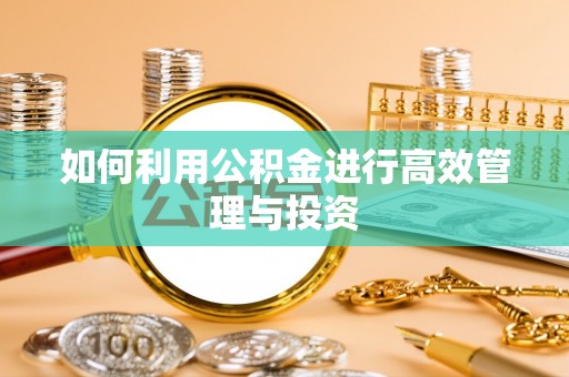 和田如何利用公积金进行高效管理与投资