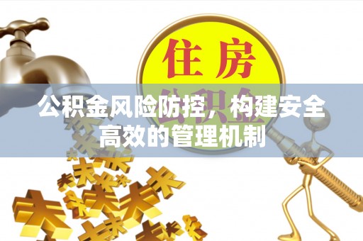 和田公积金风险防控，构建安全高效的管理机制
