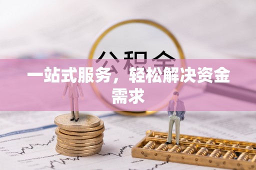 和田一站式服务，轻松解决资金需求
